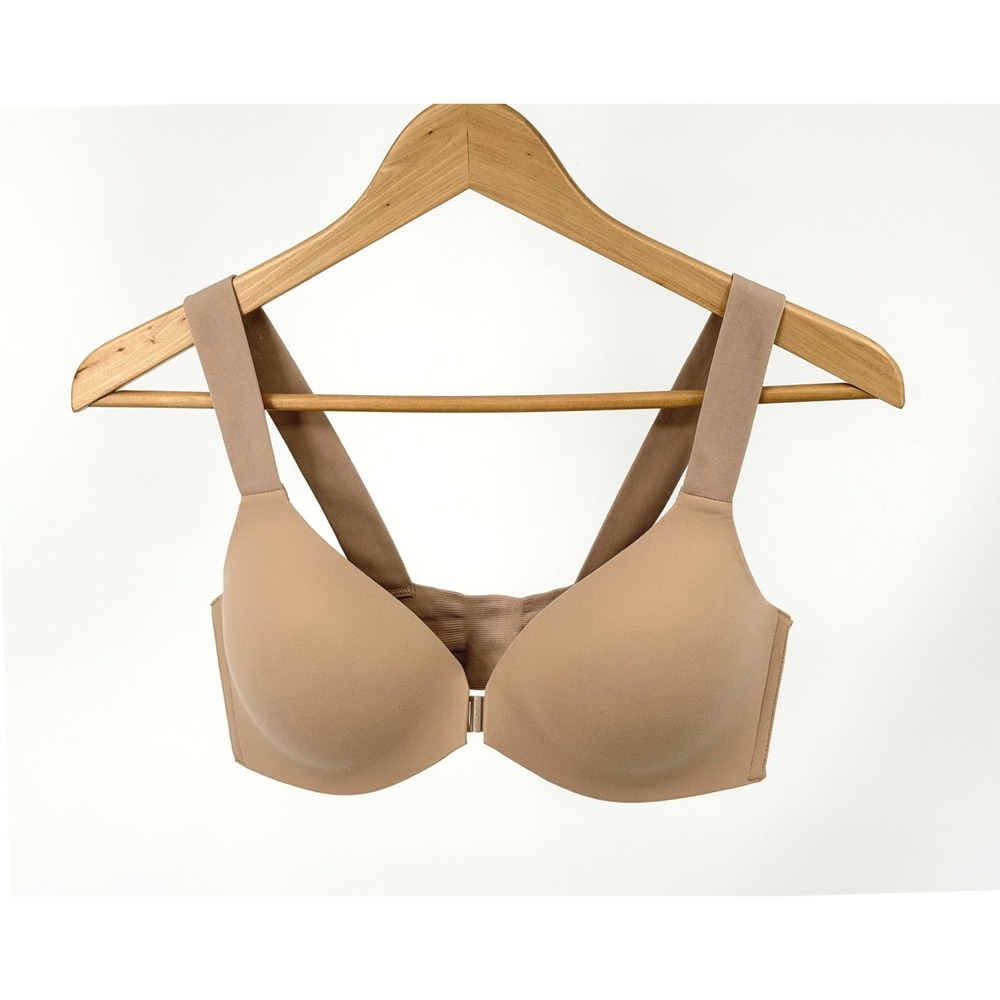 Spanx Bra-llelujah Bra Womens 36B Beige Front Close Underwire